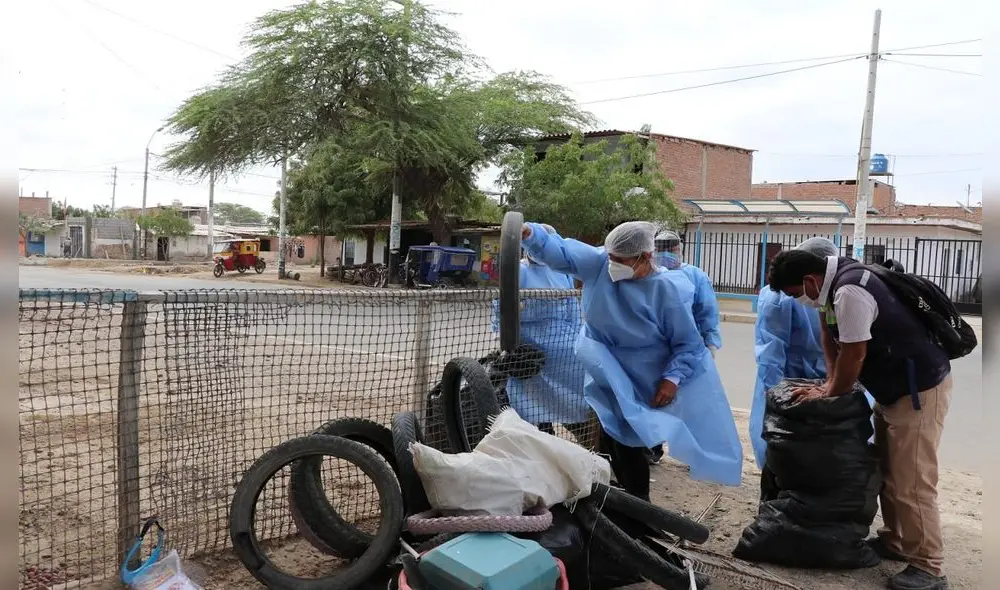 Diresa advierte que agua se empoza en diversos recipientes durante el periodo de lluvias. Foto: Diresa.