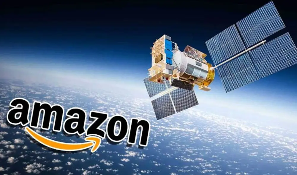 Amazon recibió la aprobación de la FCC para lanzar 3.236 satélites en órbita baja. Foto: composición MovilZona