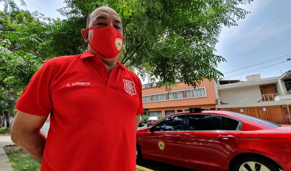 Mario Casaretto, jefe departamental de los Bomberos. Foto: La República