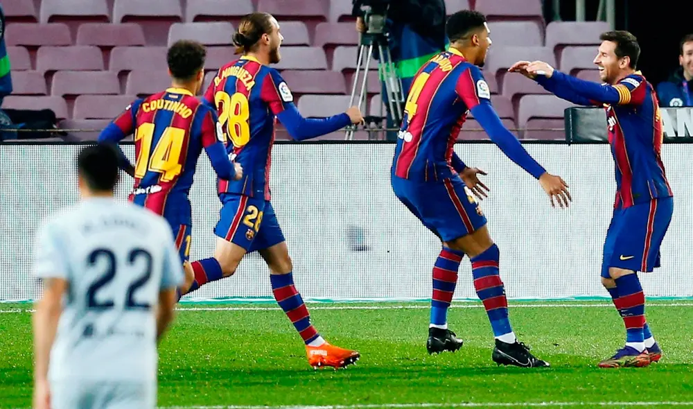 FC Barcelona y Eibar juegan este martes por la fecha 16 de LaLiga Santander. Foto: EFE