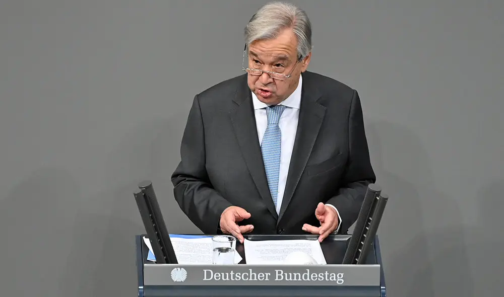 Para António Guterres, secretario general de la ONU, el 2020 finaliza con “rayos de esperanza" ante la adversidad. Foto: AFP