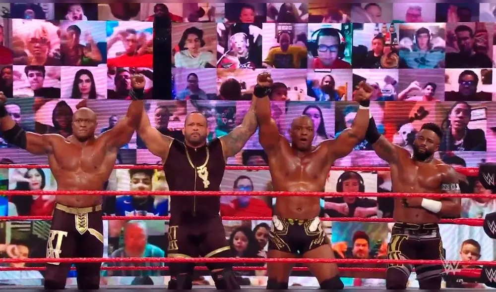 The Hurt Business cerraron el 2020 con una victoria. Foto: Twitter/@WWE