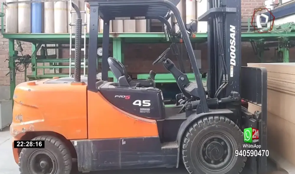 Víctima señala que la maquinaria es su única herramienta de trabajo y pide ayuda para recuperarla.. Foto: captura de 24 Horas Víctima señala que la maquinaria es su única herramienta de trabajo y pide ayuda para recuperarla.. Foto: captura de 24 Horas