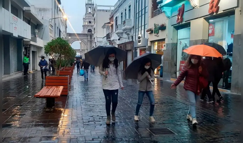 Inició temporada de lluvias en Arequipa y otras regiones del sur. Foto: La República