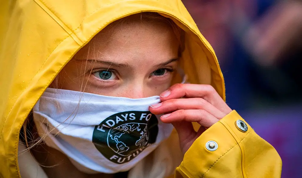 "La comunidad internacional debe hacer más para hacer frente a la tragedia que es la inequidad de las vacunas”, apuntó la activista de 18 años. Foto: AFP