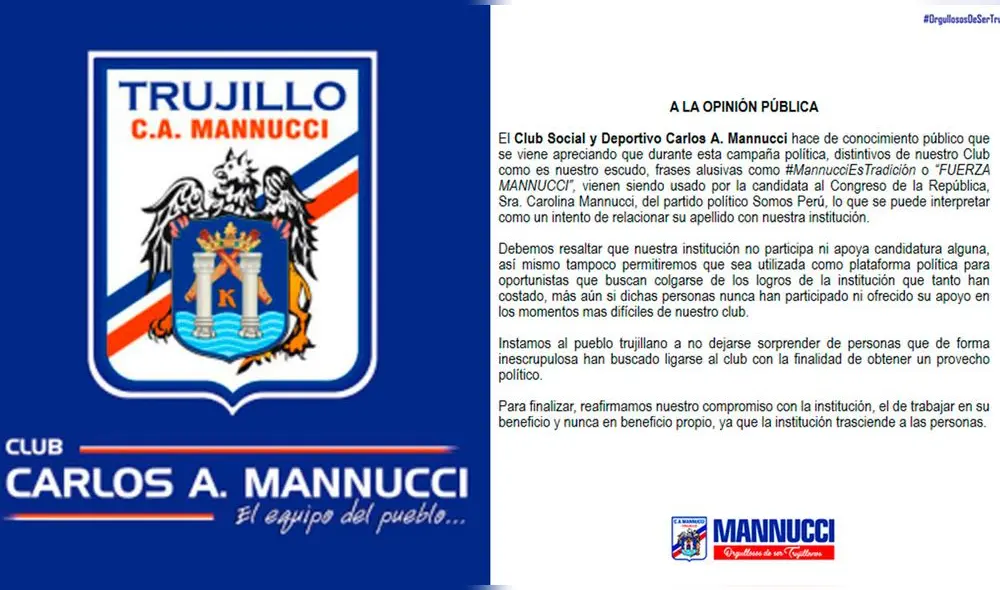 Club calificó de oportunista el hecho y pidió a sus hinchas no dejarse engañar. Foto: composición