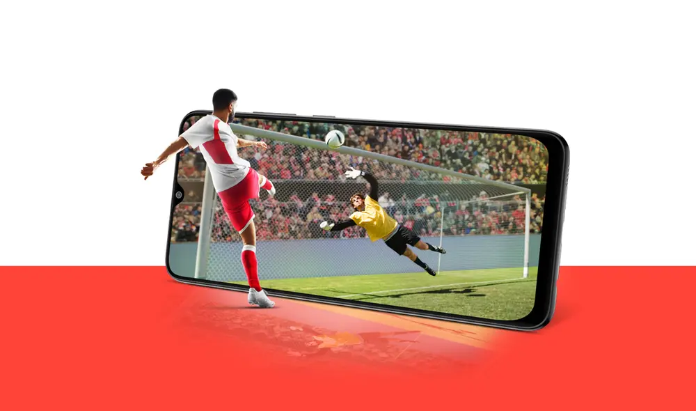 El Galaxy M02s tiene una gran batería de 5.000 mAh. Foto: Samsung