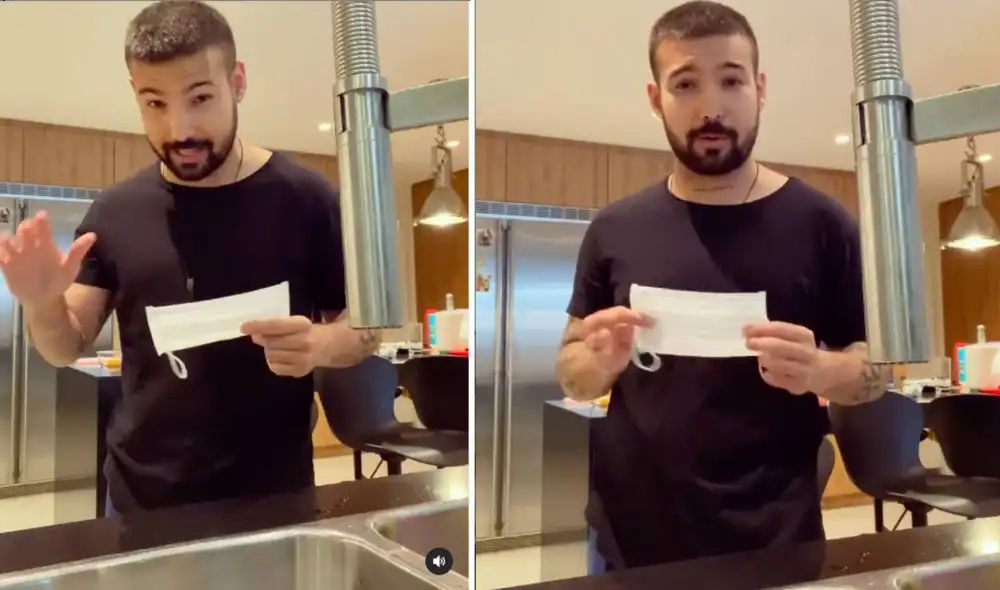 El cantante pidió a sus seguidores no bajar la guardia ante la COVID-19 y continuar usando los elementos de protección. Foto: captura Instagram El cantante pidió a sus seguidores no bajar la guardia ante la COVID-19 y continuar usando los elementos de protección. Foto: captura Instagram