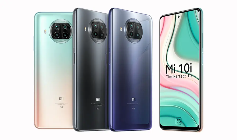 El Xiaomi Mi 10i 5G está disponible en color rosa, negro y azul. Foto: Xiaomi