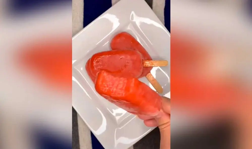 Desliza las imágenes para conocer la sencilla forma de preparar estas paletas artesanales. Foto: captura de TikTok/@joseehidalgoi