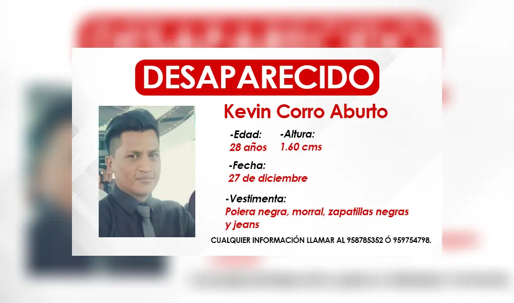 Cualquier información sobre su paradero puede ser comunicada al 958785352 o al 959754798. Foto: composición/La República