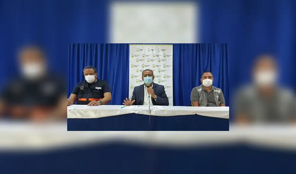 Autoridades pidieron calma a la población. Foto: captura de vídeo. Autoridades pidieron calma a la población. Foto: captura de vídeo.