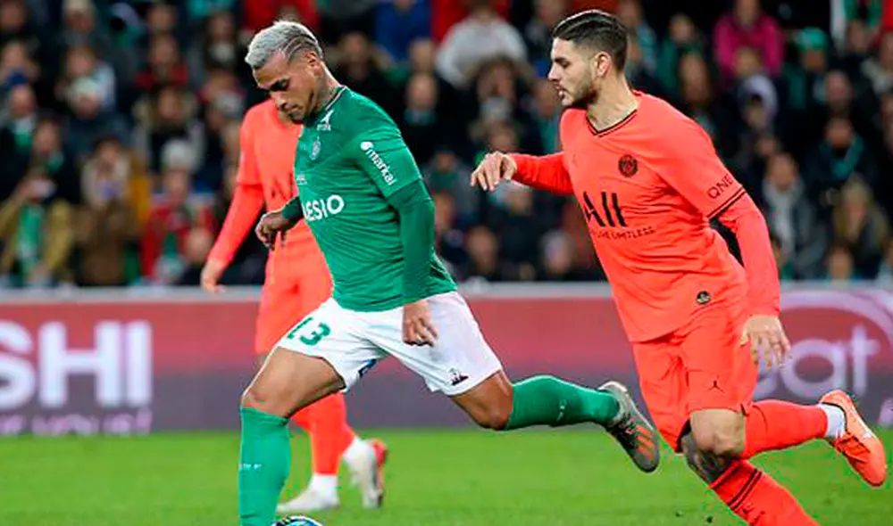 PSG visita al Saint-Étienne por la Ligue 1. Foto: EFE