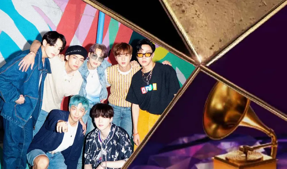 Nueva fecha de los GRAMMY 2021. Foto: composición LR / GRAMMY / Big Hit