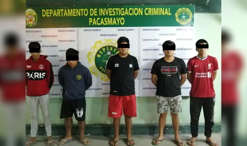 Los detenidos fueron atrapados en sus domicilios de la provincia de Pacasmayo. Foto: PNP Los detenidos fueron atrapados en sus domicilios de la provincia de Pacasmayo. Foto: PNP