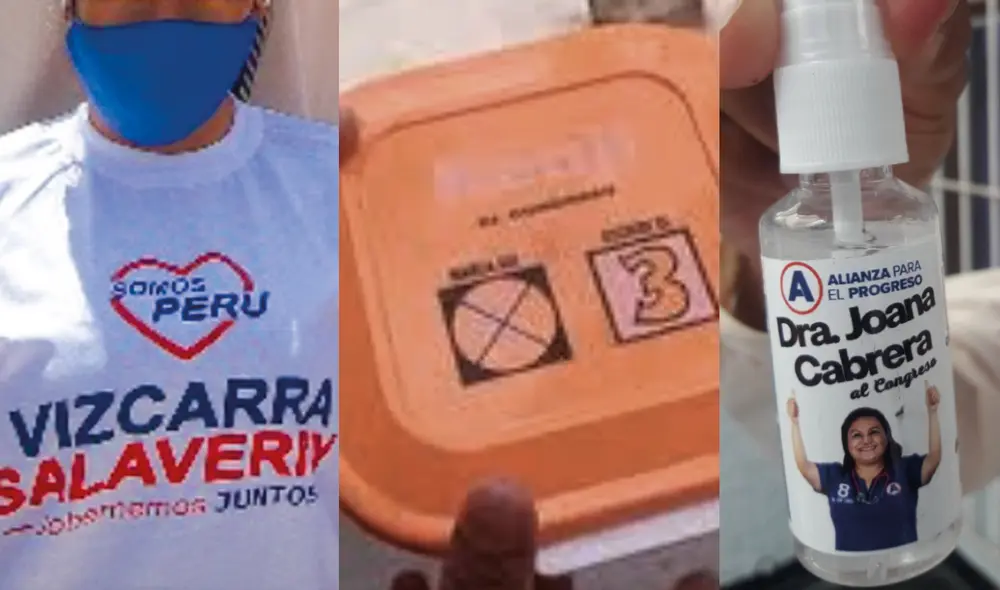 Los productos entregados en una actividad de campaña no deben exceder de los 12.60 soles. Foto: composición / difusión Los productos entregados en una actividad de campaña no deben exceder de los 12.60 soles. Foto: composición / difusión