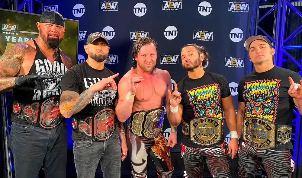 The Bullet Club de NJPW se reunió en AEW Dynamite. Foto: Twitter The Bullet Club de NJPW se reunió en AEW Dynamite. Foto: Twitter