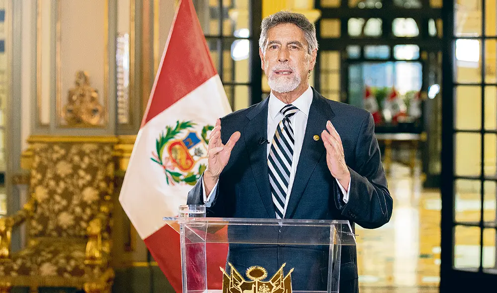 El dato. En un mensaje a la nación, el presidente Francisco Sagasti sorprendió a la población anunciando la llegada de las vacunas. Esto cuando había muchos cuestionamientos. Foto: difusión El dato. En un mensaje a la nación, el presidente Francisco Sagasti sorprendió a la población anunciando la llegada de las vacunas. Esto cuando había muchos cuestionamientos. Foto: difusión