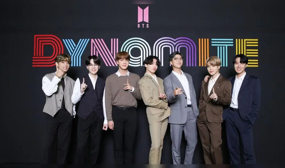 "Dynamite", de BTS, fue lanzada en agosto del 2020. Foto: Big Hit "Dynamite", de BTS, fue lanzada en agosto del 2020. Foto: Big Hit