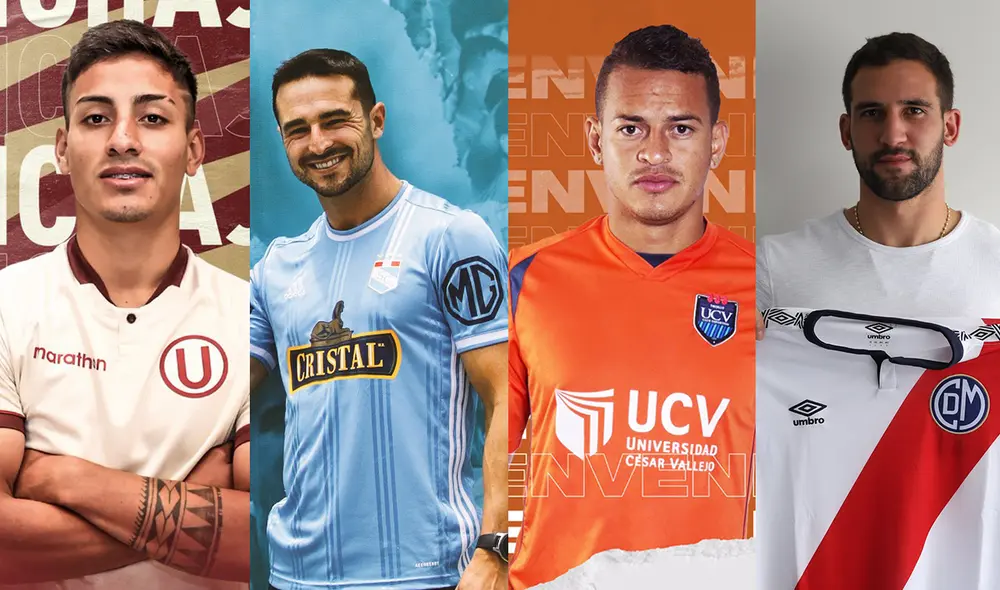 Varias contrataciones han sido anunciadas en lo que va del año para la Liga 1. Foto: composición/GLR Varias contrataciones han sido anunciadas en lo que va del año para la Liga 1. Foto: composición/GLR