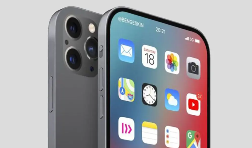 Los paneles OLED de los futuros iPhone 13 tendrían una tasa de refresco adaptativa de hasta 120 Hz. Foto: La manzana mordida