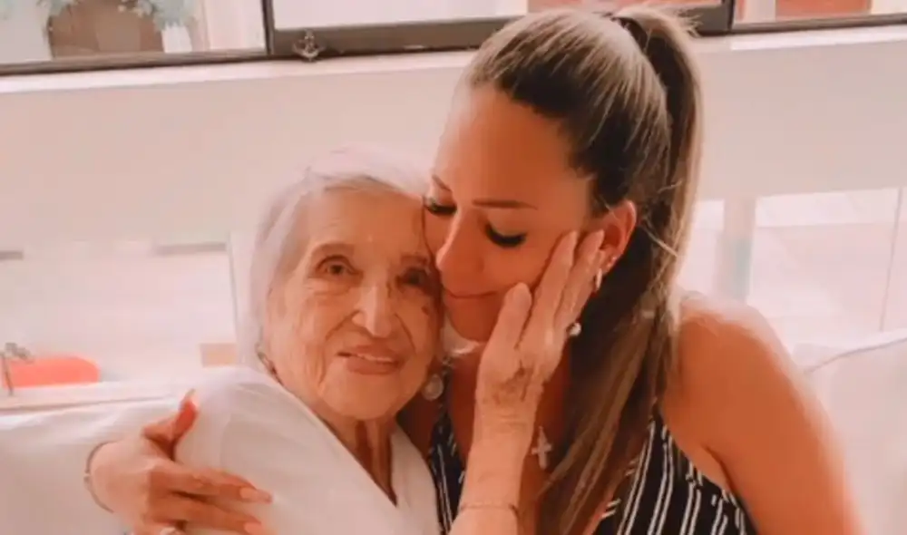 Melissa Klug dedicó un emotivo mensaje para su abuelita Angela en el día de su cumpleaños número 94. Foto: Melissa Klug/Instagram