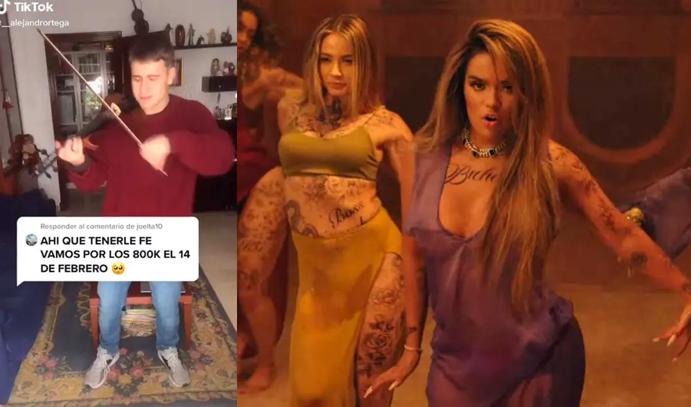 El músico sorprendió a miles con su gran talento para tocar el violín. Foto: captura de TikTok/@__alejandrortega