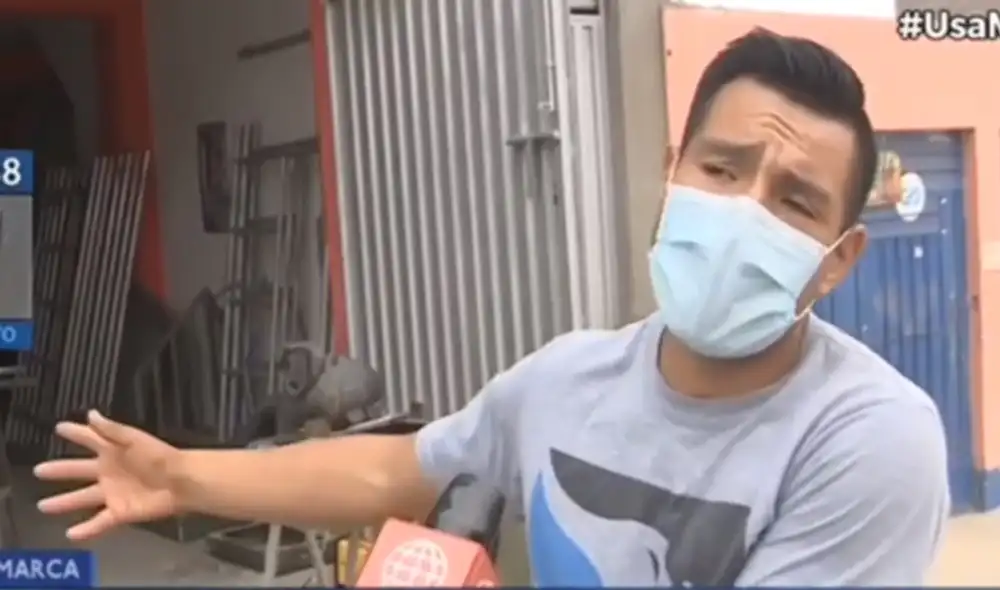 Moisés Crispín asegura encontrarse endeudado y con trabajos sin entregar por falta de equipos. Foto: captura de Canal N Moisés Crispín asegura encontrarse endeudado y con trabajos sin entregar por falta de equipos. Foto: captura de Canal N