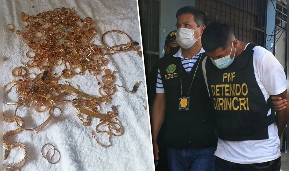 Recuperan joyas robadas en Jirón de la Unión. Foto: Composición La República