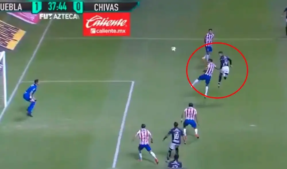 El delantero peruano marcó el primer tanto de la Liga MX. Foto: captura/Twitter El delantero peruano marcó el primer tanto de la Liga MX. Foto: captura/Twitter