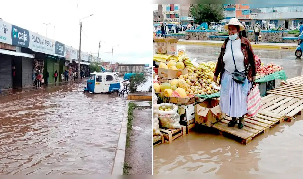 Juliaca es una de las ciudades más afectadas por las lluvias cada año. Foto: Sur Noticias - Puno Noticias