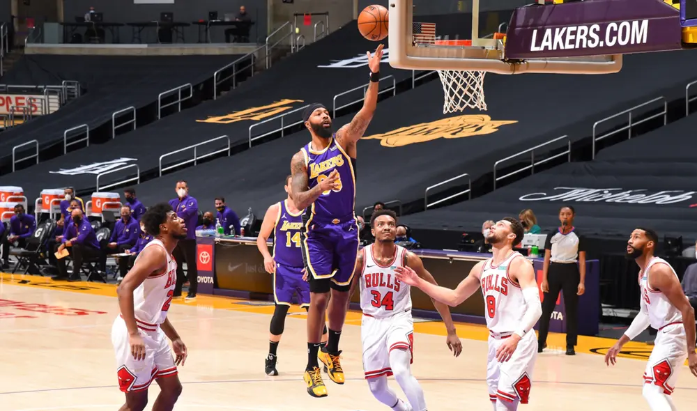 Los Lakers notaron la ausencia de Anthony Davis y sufrieron para vencer a los Bulls. Foto: NBA Los Lakers notaron la ausencia de Anthony Davis y sufrieron para vencer a los Bulls. Foto: NBA
