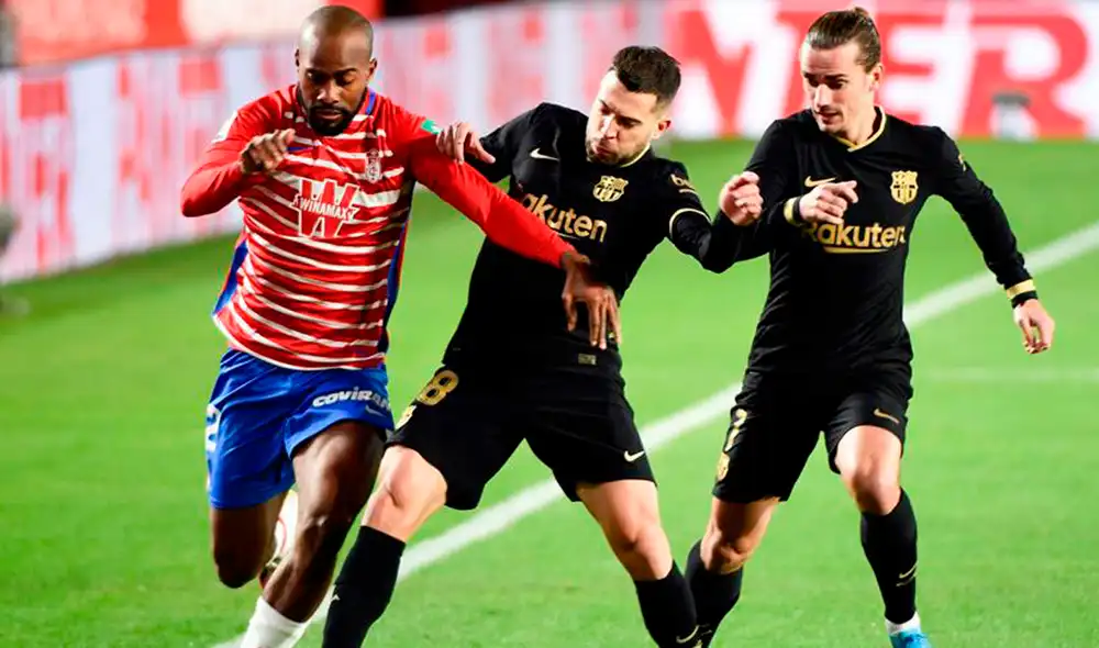Barcelona y Granada empatan 0-0 por LaLiga. Foto: EFE Barcelona y Granada empatan 0-0 por LaLiga. Foto: EFE