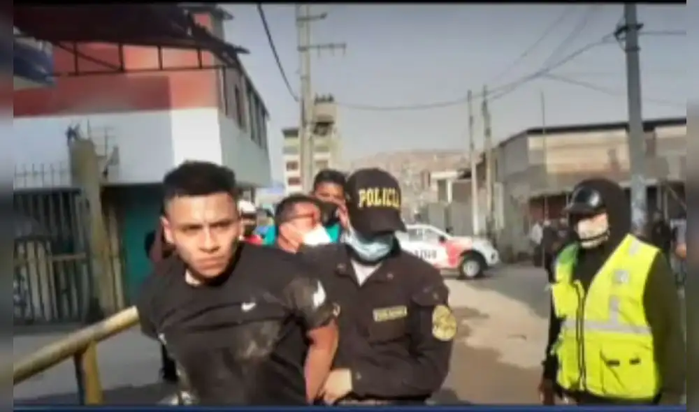 El delincuente fue trasladado a la comisaría de Pamplona I. Foto: captura de Canal N