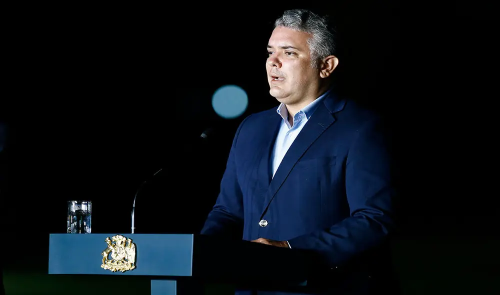 "Sabemos que la pandemia no se ha ido y sabemos que la pandemia estará por un tiempo más largo del que todos quisiéramos", expresó Iván Duque. Foto: AFP "Sabemos que la pandemia no se ha ido y sabemos que la pandemia estará por un tiempo más largo del que todos quisiéramos", expresó Iván Duque. Foto: AFP