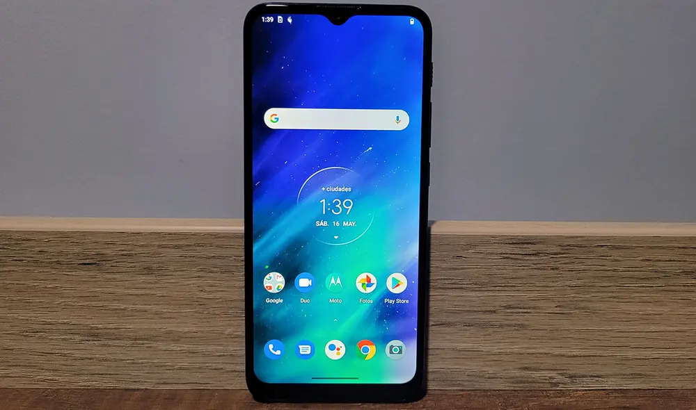 Pantalla del Motorola One Fusion. Foto: Edson Henriquez. Pantalla del Motorola One Fusion. Foto: Edson Henriquez.