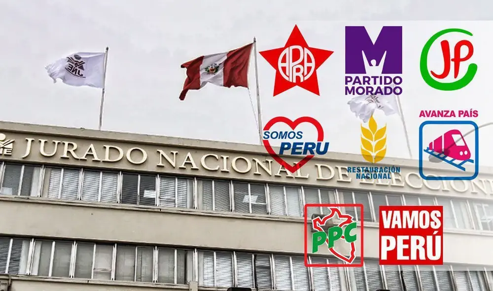Grupos UPP, Perú Libre, Acción Popular, Avanza País, APP, Somos Perú y el Frente Amplio con el mayor número de candidatos con fallos por delitos. Foto: composición/ La República