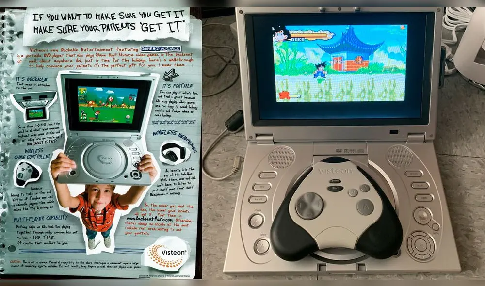 El precio de esta Game Boy Advance alternativa, en aquella época, era de 1.300 dólares. Foto: composición La República