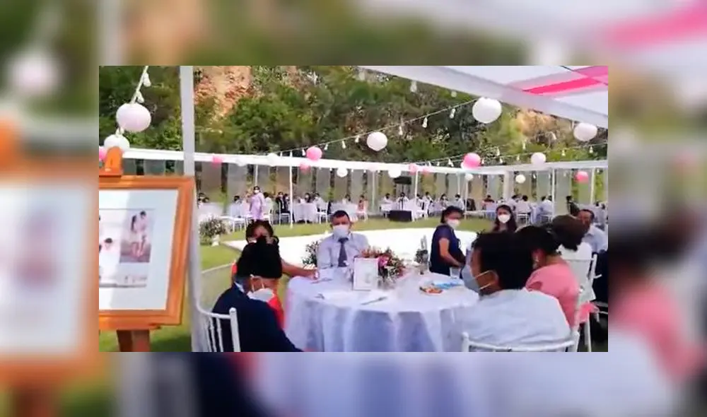 El evento contaba con orquesta en vivo. Foto: captura de Canal N El evento contaba con orquesta en vivo. Foto: captura de Canal N