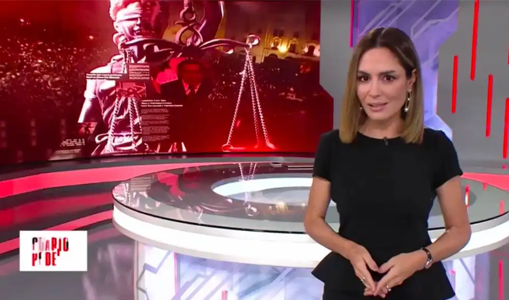 Mávila Huertas agradeció al equipo de producción y a los televidentes. Foto: captura América TV