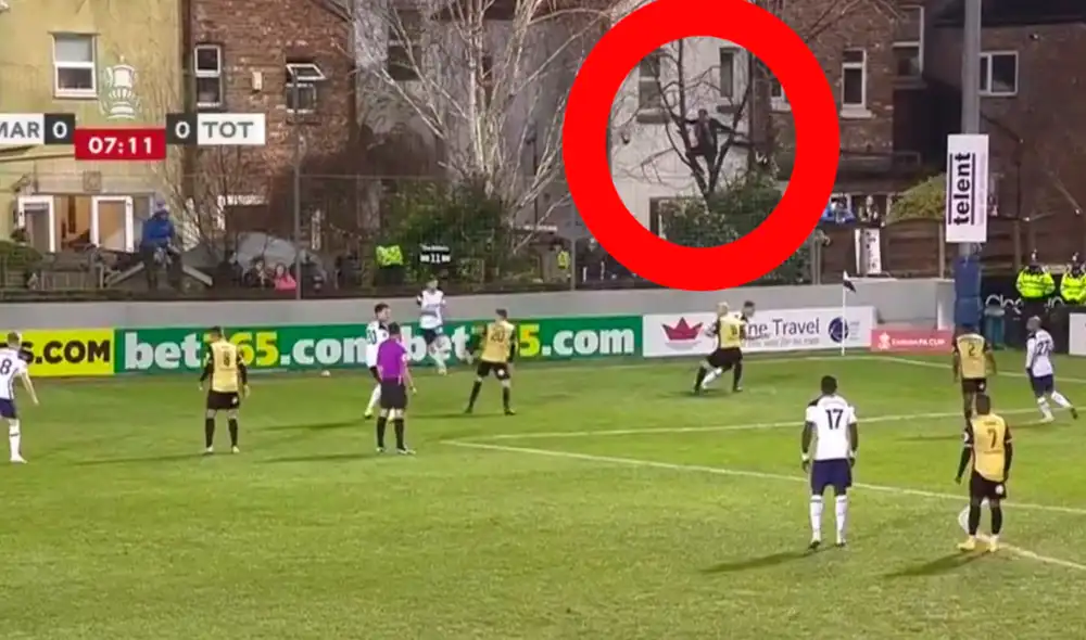 Tottenham aplastó 5-0 al Marine FC por la FA Cup. Captura: DAZN