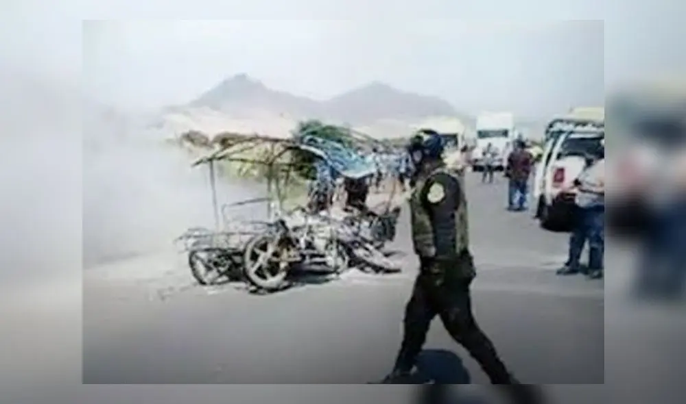 La Policía llegó para ayudar a trasladar a los heridos al hospital. Foto: difusión