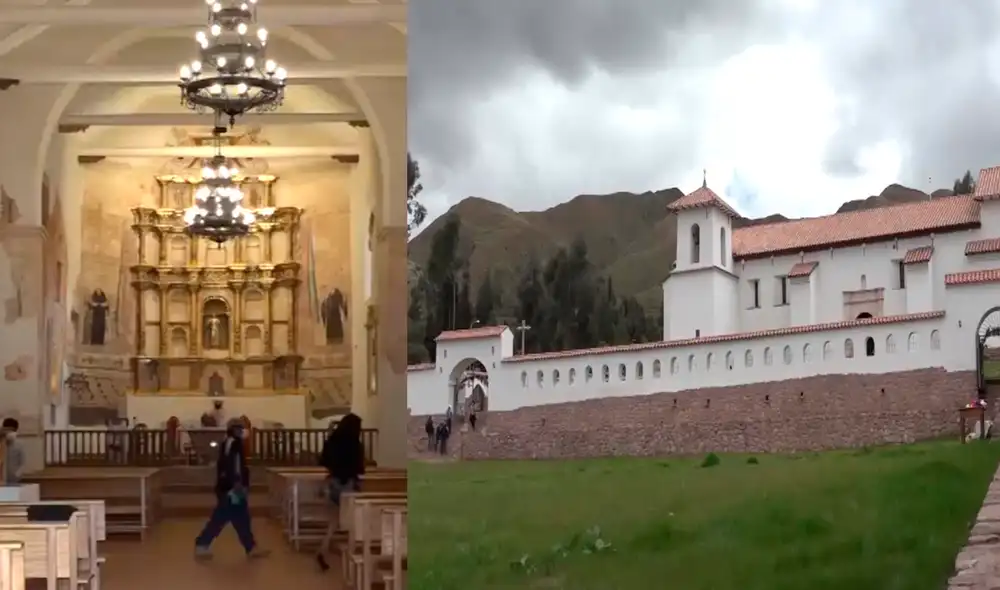 El aspecto más resaltante del templo son sus tres retablos de altar mayor superpuestos. Foto: Dirección de Cultura El aspecto más resaltante del templo son sus tres retablos de altar mayor superpuestos. Foto: Dirección de Cultura