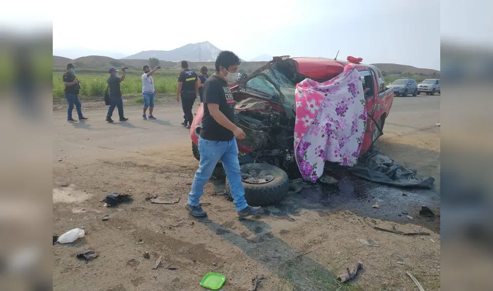 Choque entre volquete y camioneta deja un muerto y tres heridos lrnd ...