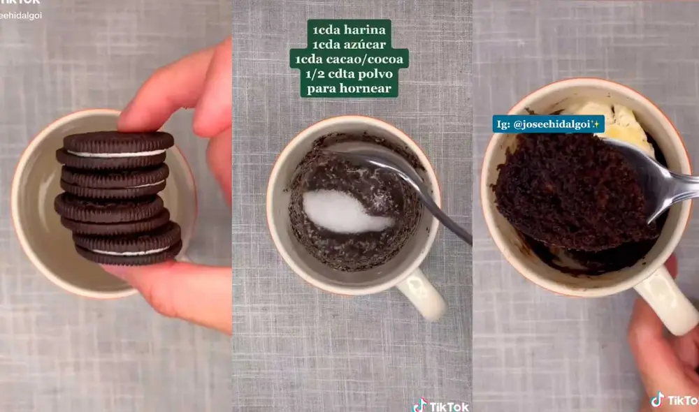 Con esta sencilla receta podrás disfrutar de un exquisito postre en poco tiempo. Foto: captura de TikTok/@joseehidalgoi