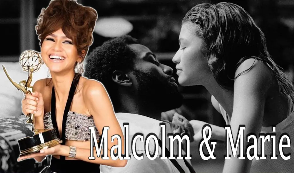 Zendaya en Malcolm & Marie: cinta de Netflix hecha en pandemia y en secreto. Foto: composición/Netflix
