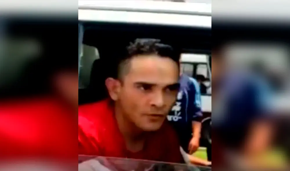 Hombre fue trasladado a la comisaría por resistencia a la autoridad. Foto: captura de Latina Hombre fue trasladado a la comisaría por resistencia a la autoridad. Foto: captura de Latina