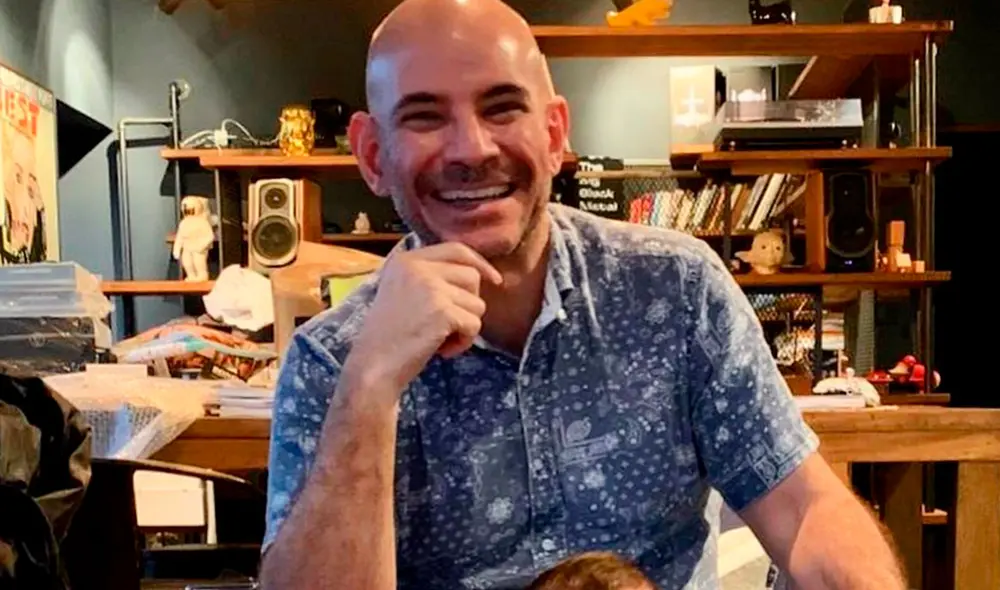 El productor de TV compartió imágenes con sus hijos tars su llegada a la capital. Foto: Ricardo Morán/Instagram