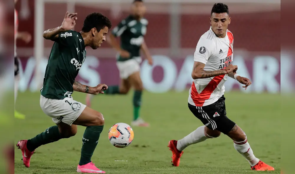 River perdió 3-0 contra Palmeiras en el partido de ida por la semifinal de la Copa Libertadores. Foto: EFE, Juan Ignacio Roncoroni POOL