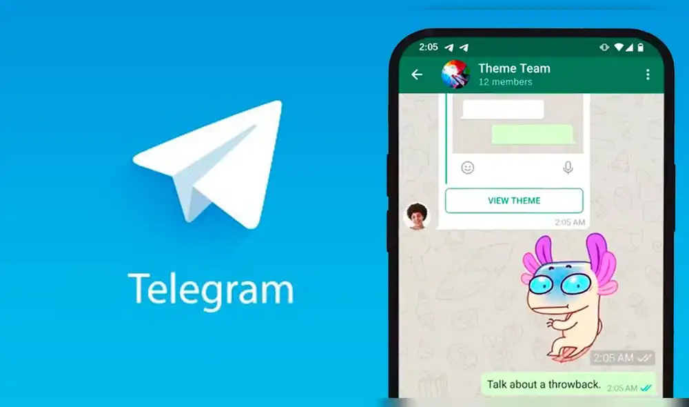 El nuevo tema de Telegram está disponible para iPhone y teléfonos Android. Foto: composición/La República
